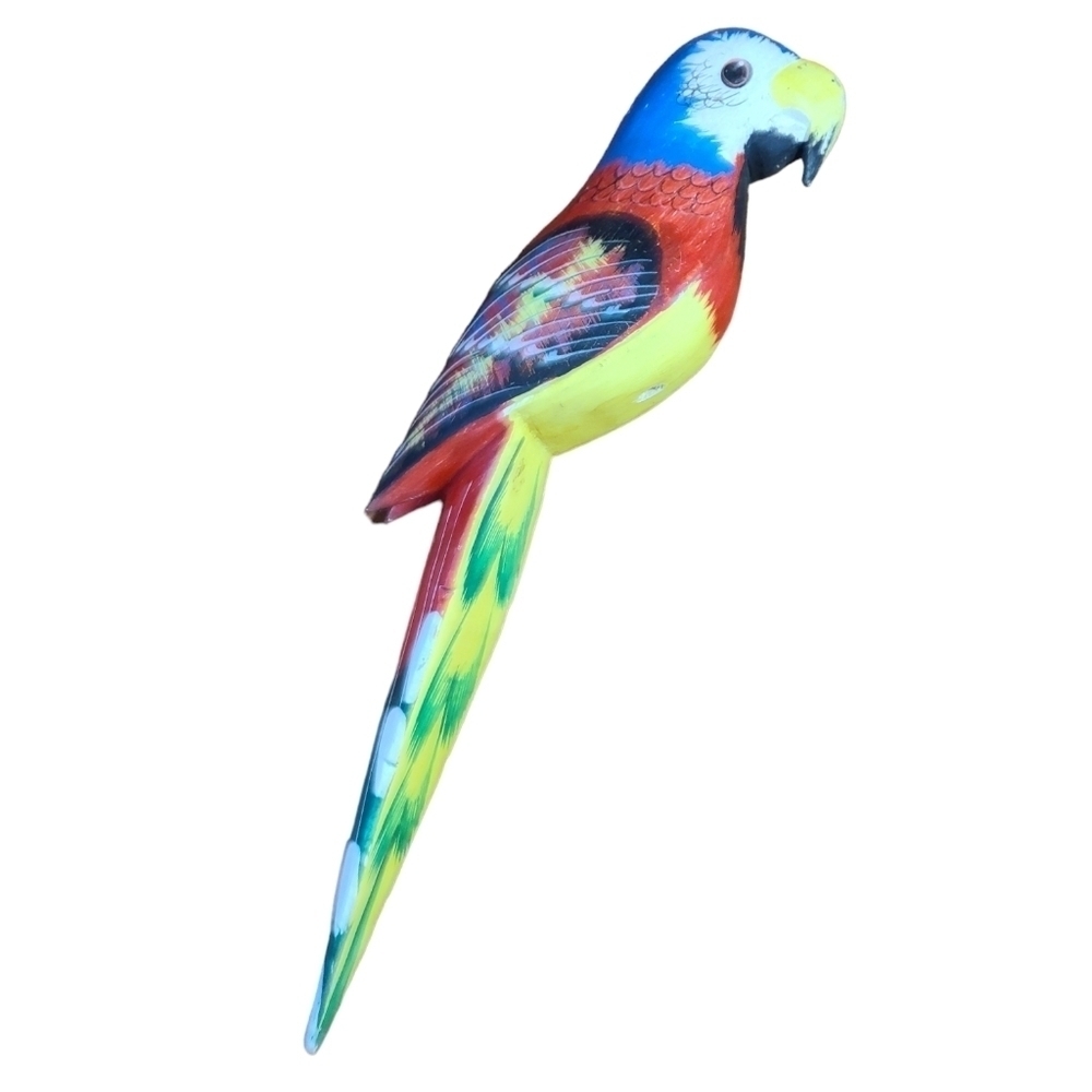 Vintage Wood hand painted bird